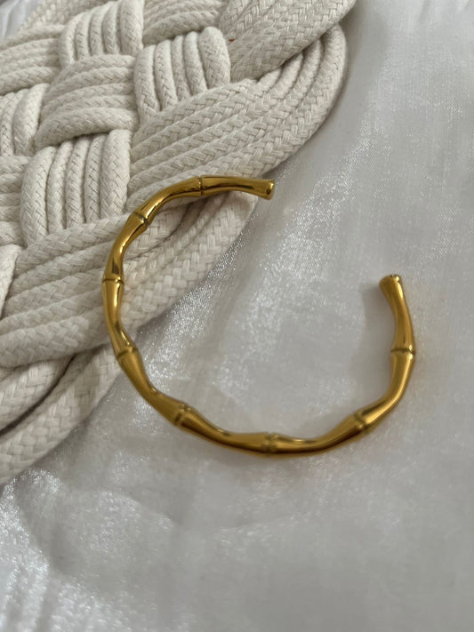 Bamboo Open Cuff Bangle