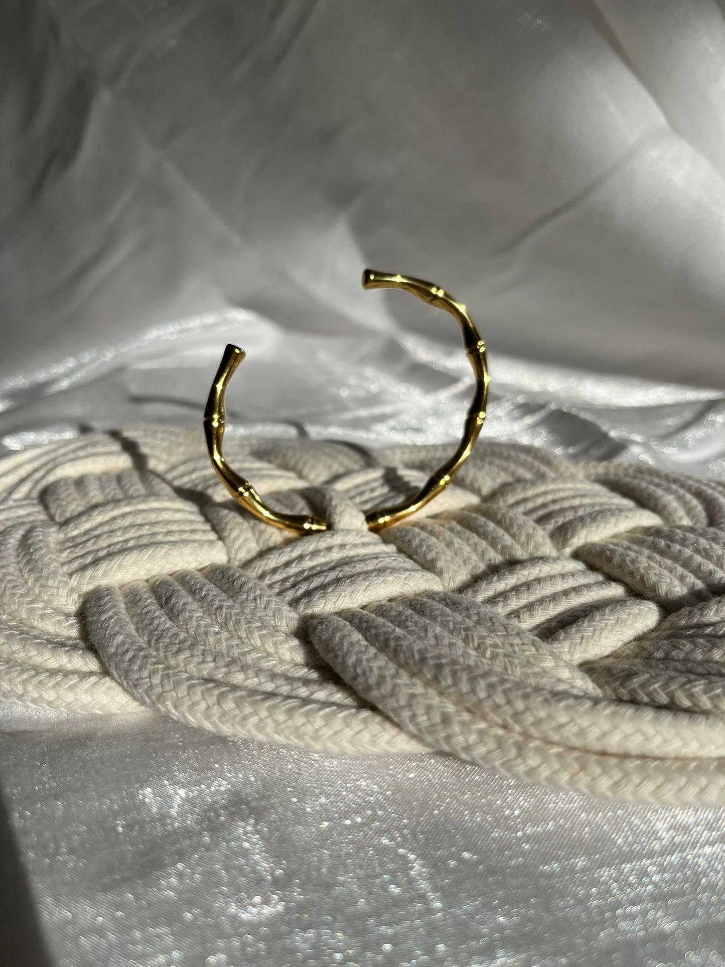 Bamboo Open Cuff Bangle