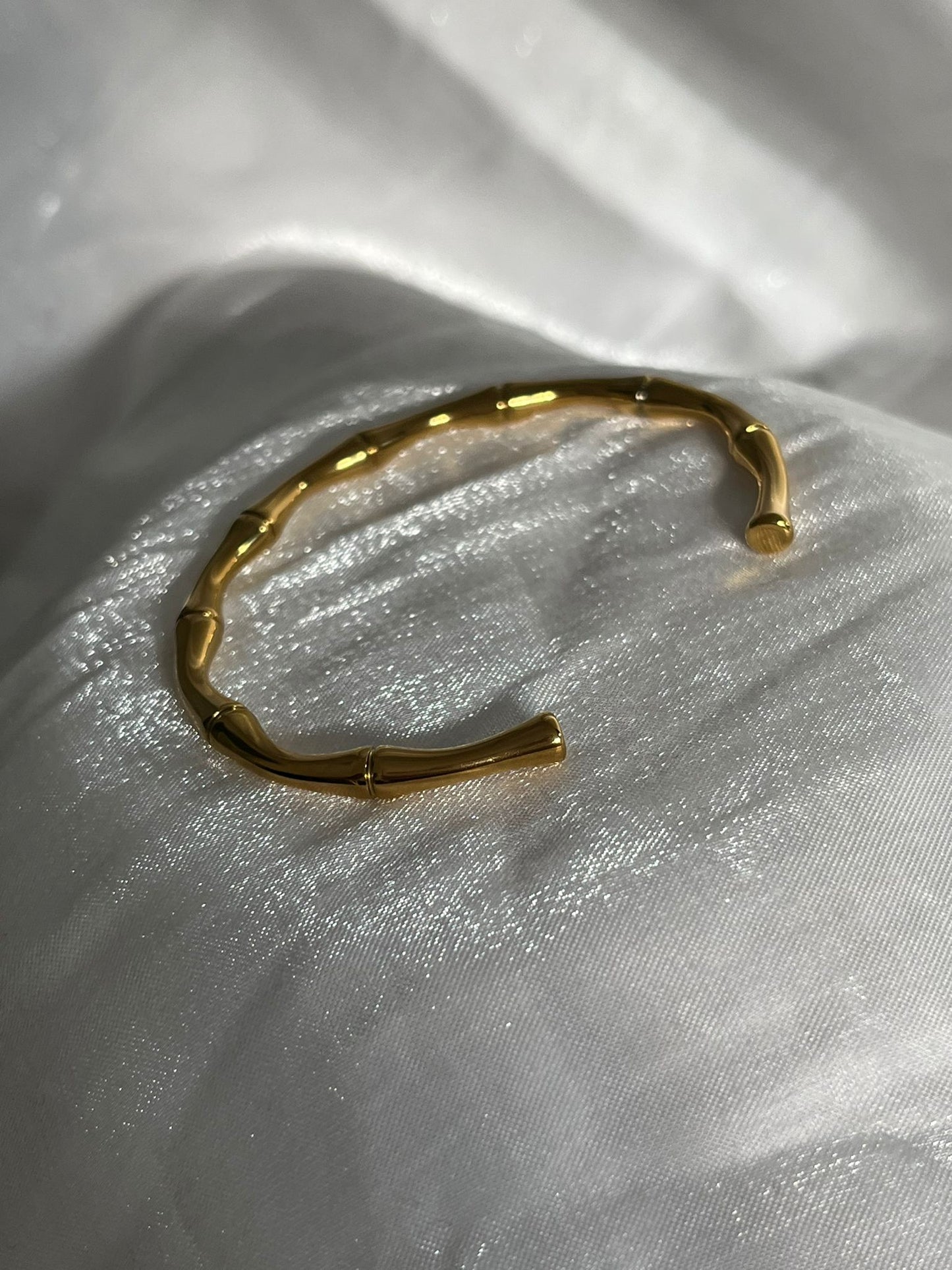 Bamboo Open Cuff Bangle