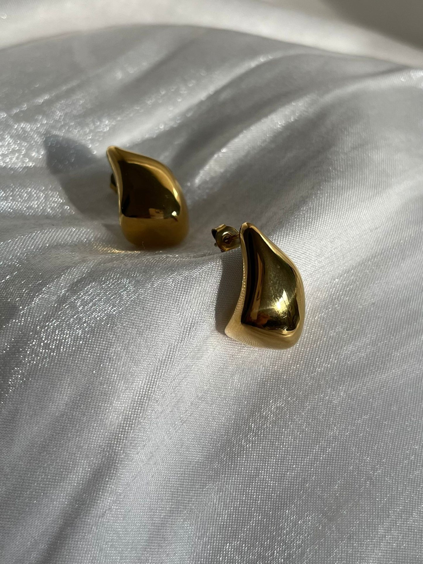Liquid Metal Drop earrings